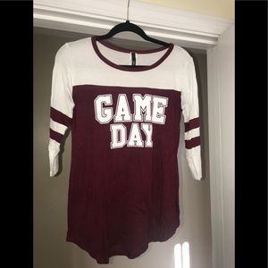 Size small Game Day Top